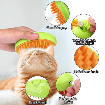 PurrfectGlow Cat Steamy Brush